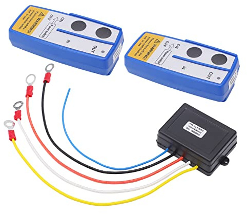 EMUKOEP 75ft Zoll Fernbedienung Kit Winde Fernbedienung Kit Batteriebetriebene Integrierte Antenne LED-Anzeige Universal für PKW LKW