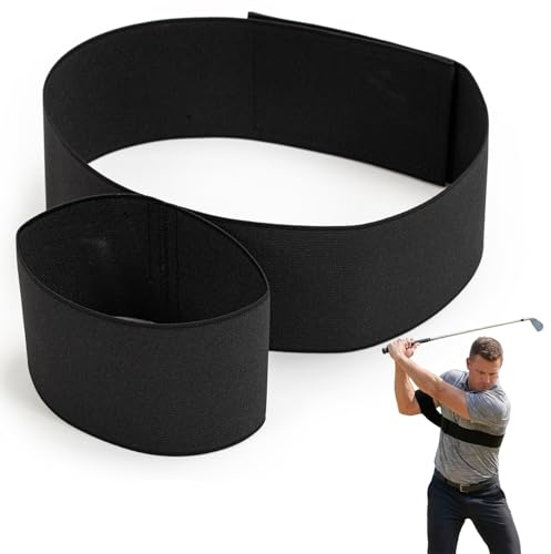 Zouwel TRS Slider Golf Swing Training Aid Arm Band,Adjustable & Professiona | Adjustable Fit, Motion Correction, Swing Correcting, Professional Aid, Golf Training Belt