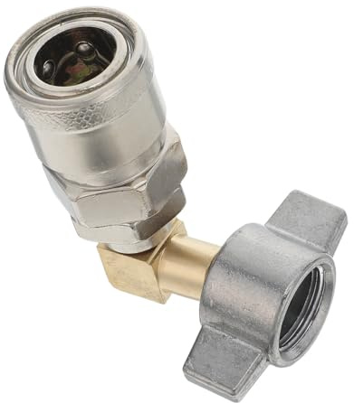 HOMOCONO Air Duster Pneumatic Connector Truck 90 Degree Quick Release Elbow Adapter European Standard Air Tank Coupler for Workshop