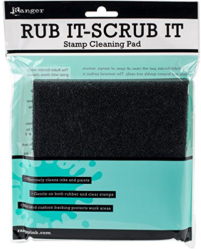 6 Square Inkssentials Rub-It Scrub-It Rubber Stamp Cleaning Pad RUB09863