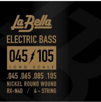 La Bella RX-N4D Rx Nickel Bass Strings - .045-.105 4-String