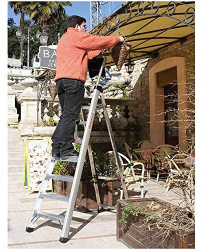 Scala a forbice LADY 8 Faraone, Scala Professionale in Alluminio 8 GRADINI