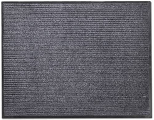 vidaXL Fußmatte rutschfest Schmutzfangmatte Türmatte Türvorleger Schmutzmatte Sauberlaufmatte Schmutzfangläufer Fußabtreter Grau 120x180cm PVC