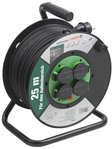 Meister Cable Carga, H05RR-F F3G1,5, IP44, 25 m, 7435860