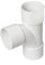 FLOPLAST Solvent White 40mm (43mm) Waste Swept Tee - Bag of 2