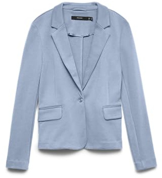 VERO Moda Female Single-Breasted Blazer VMJULIA Blazer, Cashmere Blue, 14