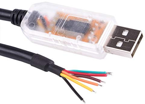 Cavo convertitore UART seriale da USB a RS485 a livello RS485, chipset FT232RL, cavo spogliato con estremità a 6 vie USB-RS485-WE-1800-BT