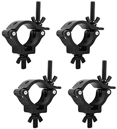 4x Equinox TC25B Aluminium 25kg Black Half Coupler 33-38mm Truss Clamp