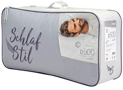 SCHLAFSTIL Daunenkissen D500, 60% Daunen / 40% Federn Größe 40x80