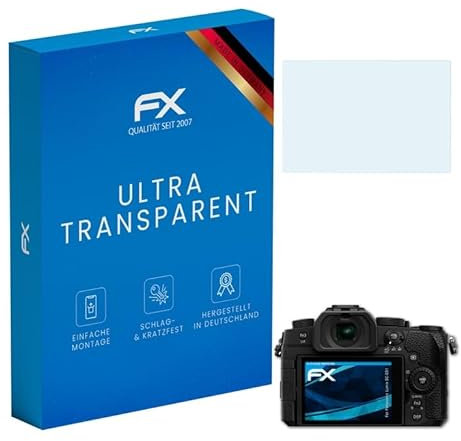atFoliX Schutzfolie kompatibel mit Panasonic Lumix DC-G91 Folie, ultraklare FX Displayschutzfolie (3X)
