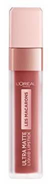 L'Oreal Paris Les Macarons Matte Liquid Lipstick 822 Mon Caramel, 31 g