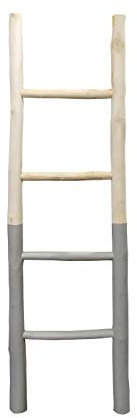 Meubletmoi Scala - Escalera decorativa (bicolor, madera), diseño escandinavo, color gris