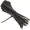 EXCALIBUR - 100 Pack - Heavy Duty Black Cable Tie Zip Ties Nylon Plastic (150mm x 2.5mm)