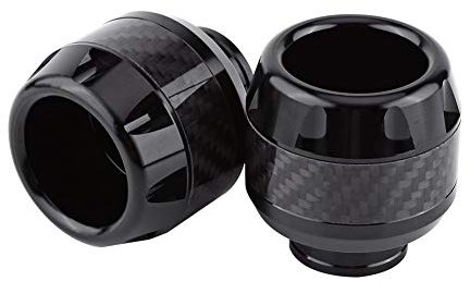 Fork Frame Slider, 1 Pair of Carbon Fiber Motorcycle Front Fork Frame Slider Crash Protection Left & Right(Black)