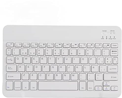 VBESTLIFE Tablet Keyboard, 10 Inch Mini UltraThin Wireless Bluetooth 3.0 Intelligent Computer Keyboard for Android/for OS X/for Windows (Spanish)