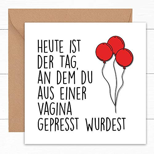 Geburtstagskarte Lustig | Spaß Lustige Geschenk für Freund Freundin beste Freundin ihn und sie | Für Ehemann Ehefrau | Zum Mann Frau Männer | Beleidigende Witz | 18 20 21 30 40 50 60 Jahre | 15cm