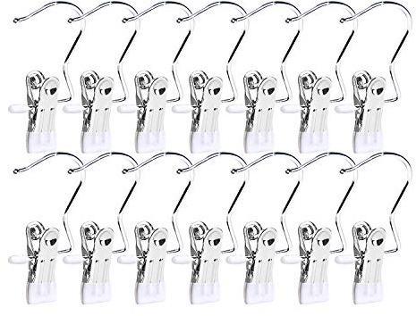 Frezon Stiefelaufhänger für Schrank, Wäschehaken mit Clips, Stiefelhalter, hängende Clips, tragbare multifunktionale Kleiderbügel, Einzelclip, platzsparend, für Jeans, Hüte, hohe Stiefel, Handtücher,