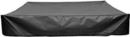 Sandkasten Abdeckung Mit Kordelzug, Faltbar Wasserdichte Staubdichte Oxford-Stoff Schwarz Sandkasten Abdeckplane, Tragbar Sandkastenabdeckung Für Sandkasten, Pool, Terrase, Garten (180X180X20CM)
