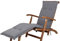 Kettler Polen KETTtex 0709 Auflage Deckchair Florence anthrazit-weiß gestreift 190x49x6 cm Sitzpolster