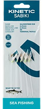 Kinetic Sabiki SilverStrike #8 Fishskin/Flash
