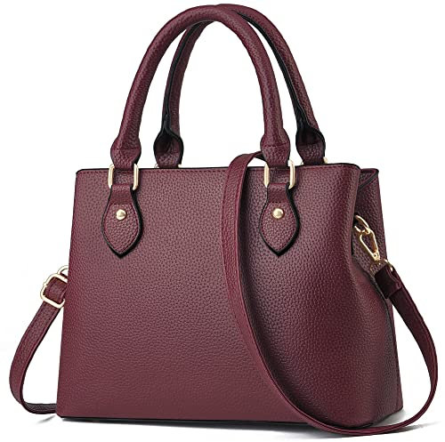 CHICAROUSAL Damen Crossbody Purse for Women Geldbörsen und Handtaschen, Burgunderrot Cc
