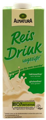 Alnatura Bio Reis Drink ungesüßt vegan, 8er Pack (8 x 1 l)