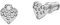 Skagen Ohrringe Für Frauen Kariana, Länge: 7.5mm, Breite: 8mm Silberne Edelstahl-Ohrringe, SKJ1681040