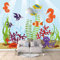 3D Fototapete Wandbild Poster Wandkunst Aufkleber Wanddekoration Unterwasserwelt - Selbstklebende Wandbilder Für Wohnzimmer Schlafzimmer Büro Flur Esszimmer Kinderzimmer 140(B) x70(H) cm