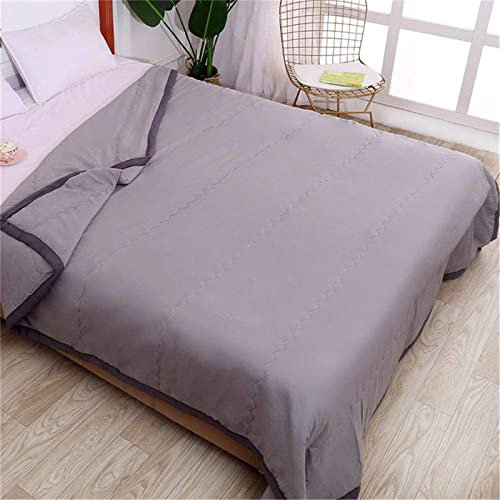 Grey Trim Living Blanket Quilt Modern Minimalist Bedspread Quilt Yellow Quilt Sofa Cover Simple Single Double Bedding Fitted Sheet 200x200