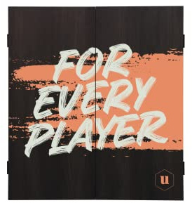 ‎Unicorn Dartboard Cabinet | Maestro | kompakte quadratische Tasche | abwischbare Scoring Blackboard | für jeden Spieler Design