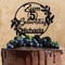 Wunschtext Cake Topper aus Acryl | Zum Geburtstag | personalisiert mit Namen und Zahl | Kuchendeko Tortenstecker | schwarz | Kuchendekoration und Tortenschmuck 100% Made in Germany
