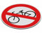 SCHILDER Systeme Verbotsschild – Radfahren verboten – 3mm Aluminium-Dibond-Schild - 20cm ⌀ – Wasserfest und Witterungsbeständig für den Innen- und Außenbereich – 100% Made in Austria