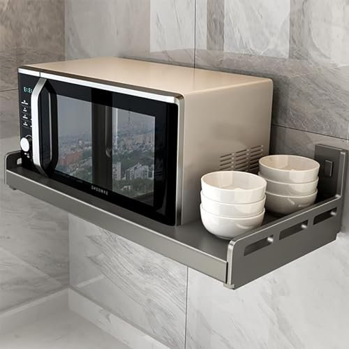 Soporte Universal para Microondas, Soporte de pared para horno eléctrico duradero Apto para horno eléctrico Horno microondas (Size : 60 * 35cm)