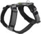 HUNTER Hundegeschirr Maldon UP, Farbe: schwarz/grau, weich gepolstert & komfortabel, stark reflektierend durch 3M Scotchlite, 4-Fach verstellbar, mit gepolstertem Griff (ab S-M), Größe: M-L
