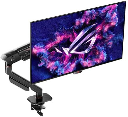 ASUS ROG Swift 27 (26,5 visualizzabile) 1440P OLED DSC Gaming Monitor (PG27AQDM-R) - QHD (2560x1440) 240Hz, 0.03ms, compatibile G-SYNC, 99% DCI-P3, True 10-bit, braccio monitor incluso, garanzia 3