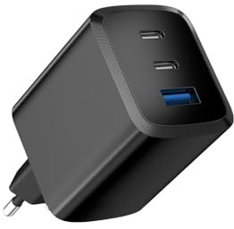 70W Caricatore USB C Rapido, 3 Porte Alimentatore USB C Caricabatterie Compatibile con MacBook Air Pro, iPhone 16/15/14/13, iPad Pro Air, Galaxy S24 /S23, Pixel 7 Pro, ecc