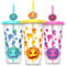 RUDFUZ 24 oz Color Changing Tumbler With Lid And Straw Cartoon Water Bottle Horror Plastic Pumpkin Cup for Halloween Drinkware