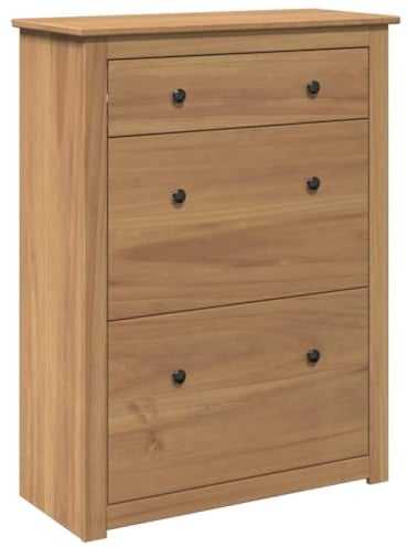 vidaXL Schuhschrank Panama 80x35x105 cm Massivholz Kiefer