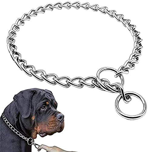 Pet Dog Collars Stainless Steel Training Collars Dog Chain Necklace for Dogs (70CM)