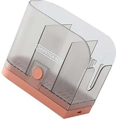SECFOU 1 Pc Support De Baguettes Tenture Murale Panier De Séchage des Ustensiles Étendoir à Vaisselle Porte-Couverts Égouttoir Porte-Baguettes Conteneur De Baguettes Orange