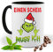 Grinch Einen Scheiß muss ich Tasse mit Lustigem Spruch|Geschenk Idee| Kaffee Tee Bürotasse | Fototasse, Motivtasse | Kaffeetasse, Teetasse |Keramik (Schwarz)