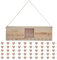 Glomora Holz-Schreibtischkalender, handgefertigter ewiger Desktop-Kalender, stilvolle Komplettwerkzeuge, Holz-DIY-Kalender, für Bauernhaus-Bürolehrer, Studenten, Klassenzimmer