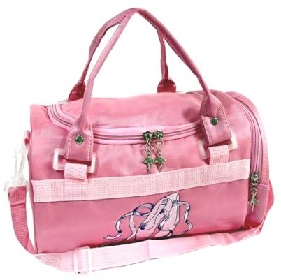 Borsa da danza carina per ragazze, borsa sportiva, borsa a tracolla, borsone da ballerina, per ragazze ballerine, Scarpe da balletto, Borse da ballo carine per ragazze