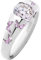 Fycakly Art- Weiseeinfacher netter Schmetterlings-Zirkon-Ring-Persönlichkeits-bunter Ring für Frauen Minimalistische Freundschaftsringe (E, One Size)