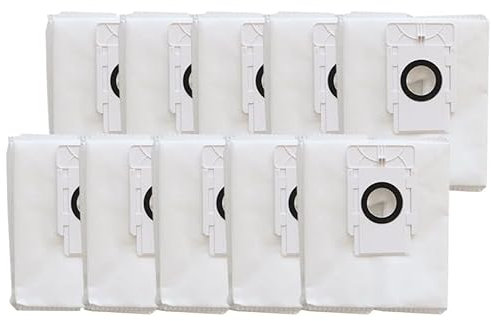 StarRing Lot de 4/10 sacs à poussière de rechange pour aspirateur robot EZVIZ avec station de base RC3 Plus, RE4 Plus/, RE4 Plus, RE5 Plus, sacs filtrants en tissu non tissé (lot de 10)