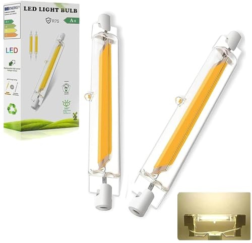 LVLIZHHO R7S LED 118mm Dimmbar, Naturweiß 4500K 2000LM, LED R7S 118mm 20W Ersatz für 200W Halogen Leuchtmittel, Kein Flackern, 360°Abstrahlwinkel für Innen Außenbeleuchtung, 2er Pack