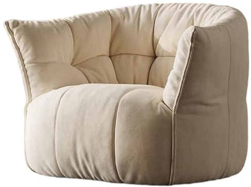 KIBONCY Sitzsack-Stuhl für Erwachsene, übergroße Sitzsack-Couch-Stühle, riesige Lazy-Couch-Sofa-Stühle mit hochdichtem Schwamm, großer Lesesessel für Wohnzimmer und Schlafzimmer(White)