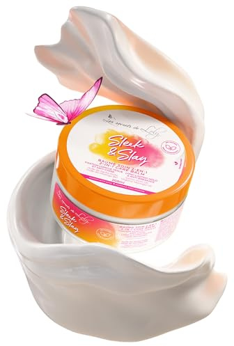 Les Secrets de Loly - Sleek & Slay Pflegebalsam 2-in-1 – langanhaltende und bruchsichere Fixierung – Sacha-Inchi und Moringa-Öl Bio – 200 ml
