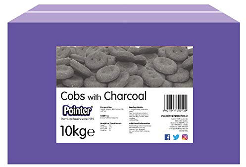 Pointer - Cobs With Charcoal for Dogs - Delicious Charcoal Dog Biscuits, Oven Baked with Added Vitamins, Popular Dog Treat, 10kg Box