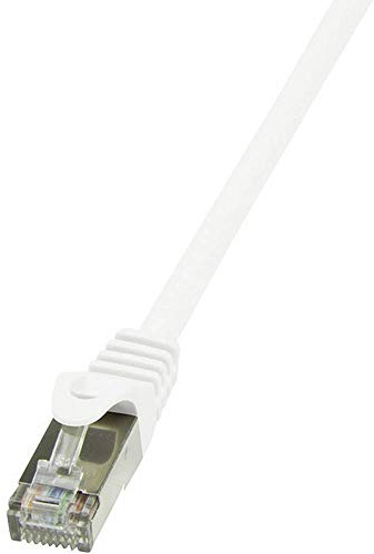 LogiLink CP2091S CAT6 F/UTP EconLine Patch Cable, 10 Meter Length, White, White, 10 Meter Length